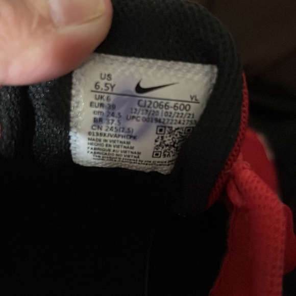 NEW Nike RED Running downshifter  6.5Y NEW BNWOB - Picture 6 of 10